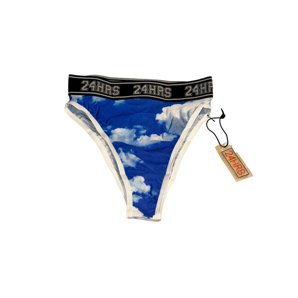 New 24HRS Dolls Kill Lip Service Cloud Hi Waisted Panty XS